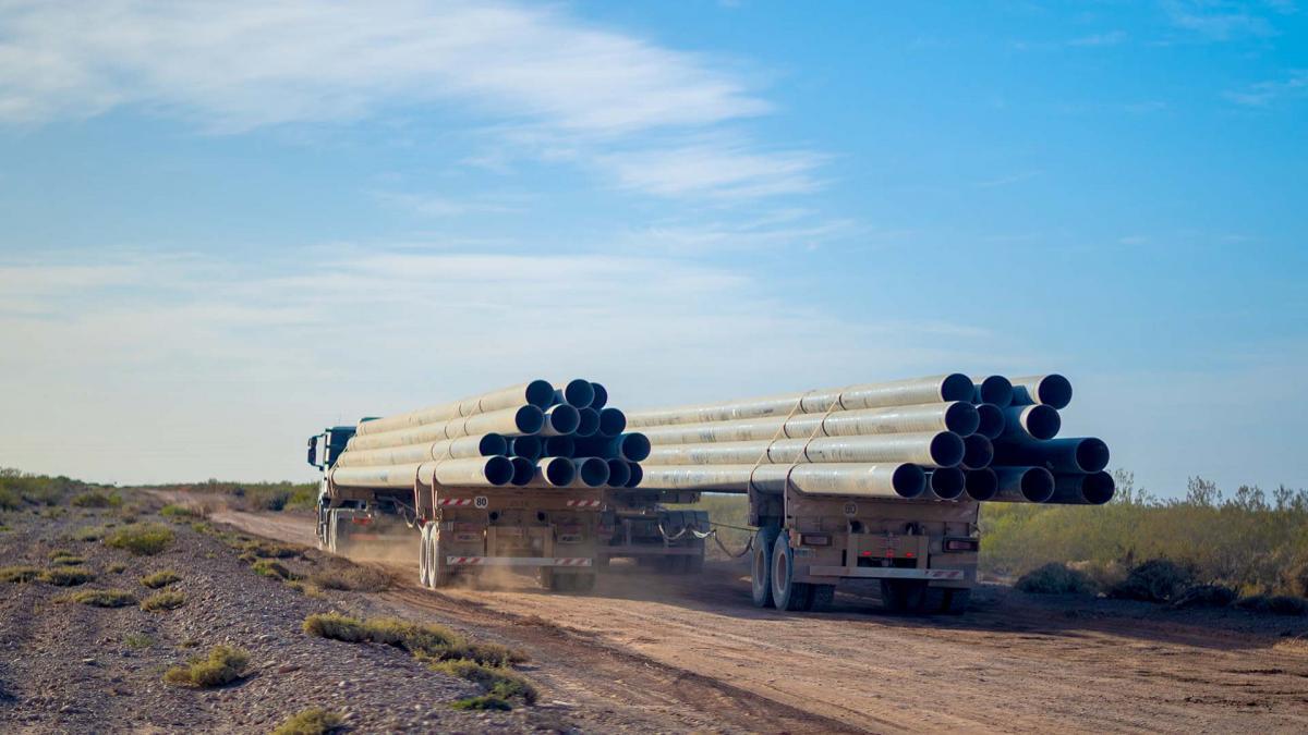 caños del oleoducto