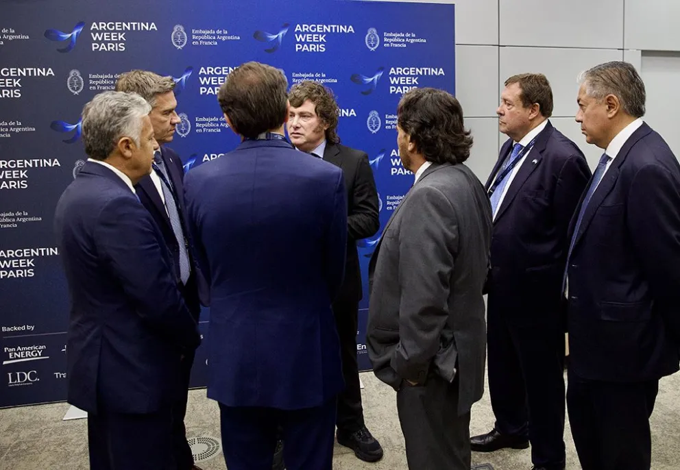 milei figueroa argentina week comitiva reunida